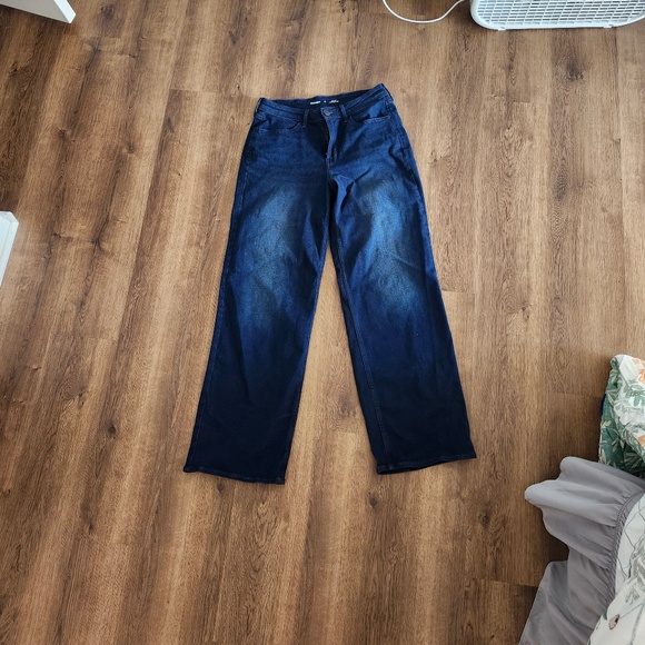 Old Navy Denim - Old Navy Wow Wide Leg High-Rise dark denim, size 10